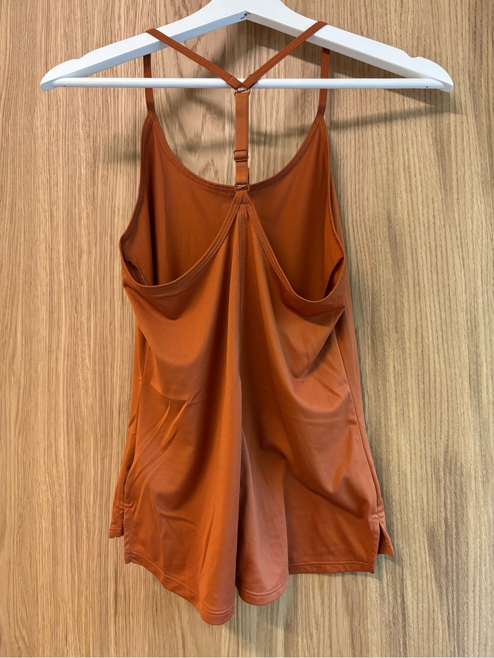 Nike Women's Rust Orange Performance Tank with Racerback - Picture 3 of 5